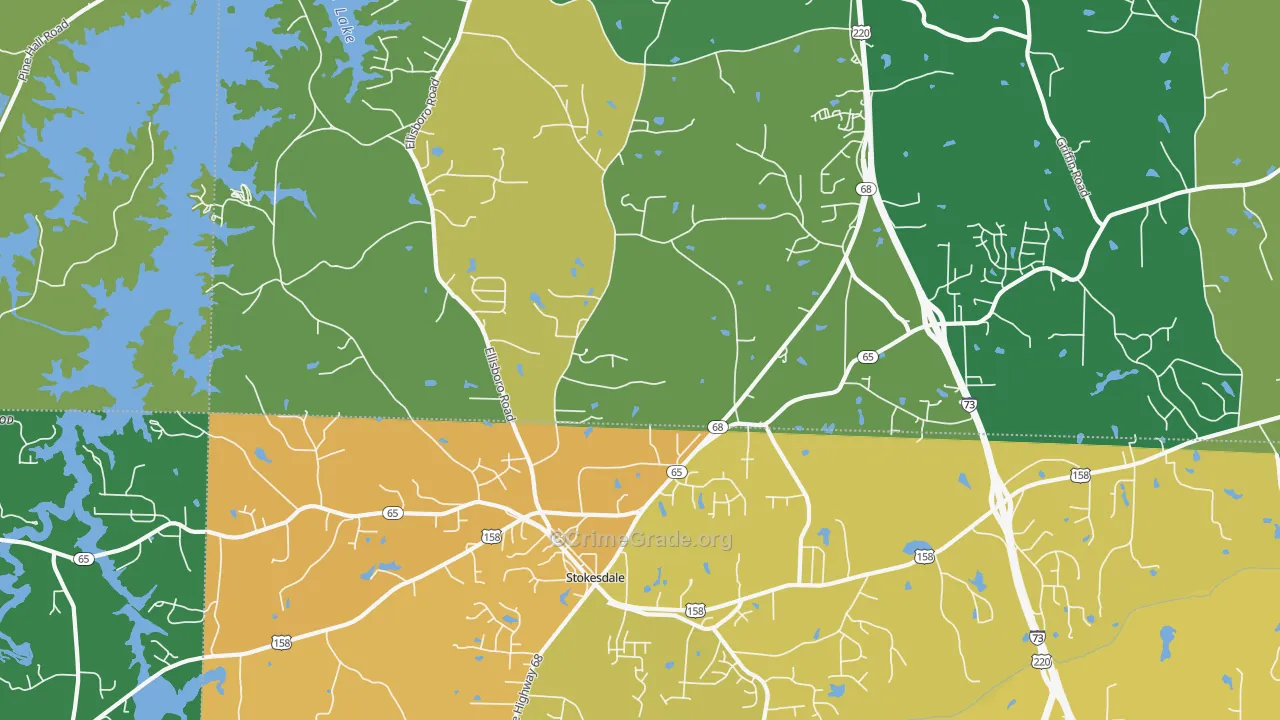 27357, NC Map of Drug-Related Crime Rates