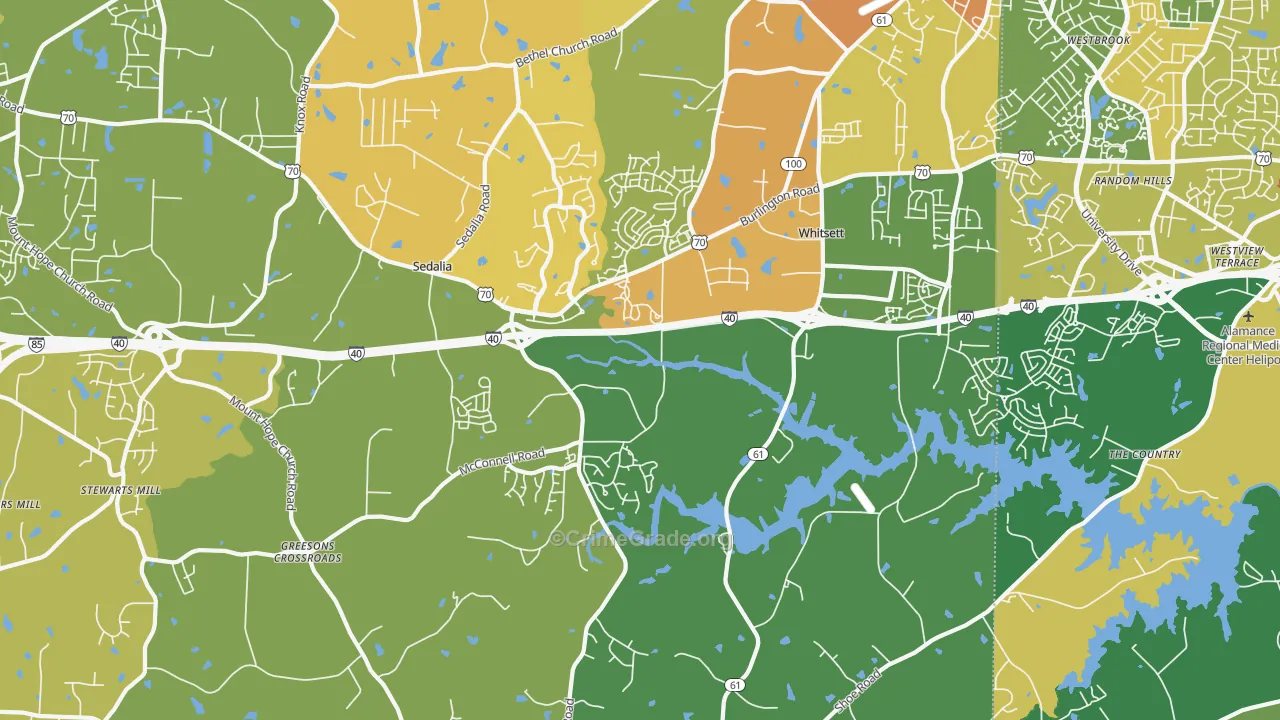 27377, NC Map of Drug-Related Crime Rates