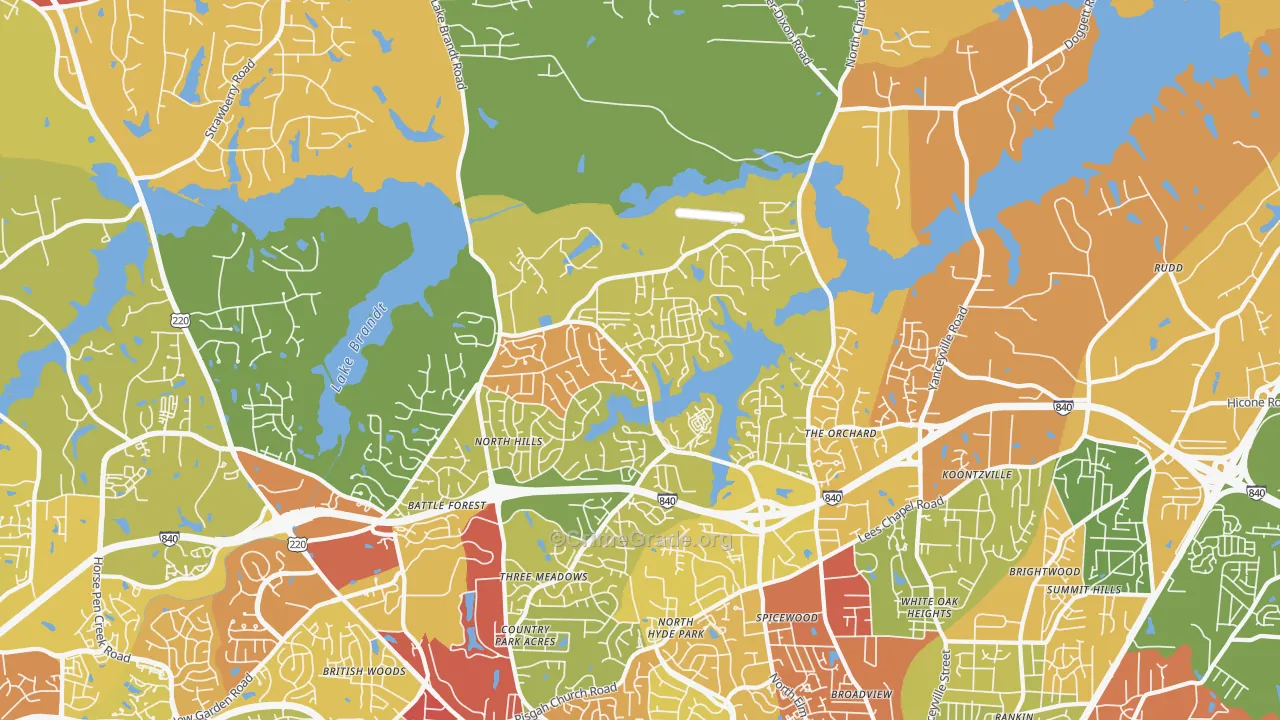 27455, NC Map of Drug-Related Crime Rates