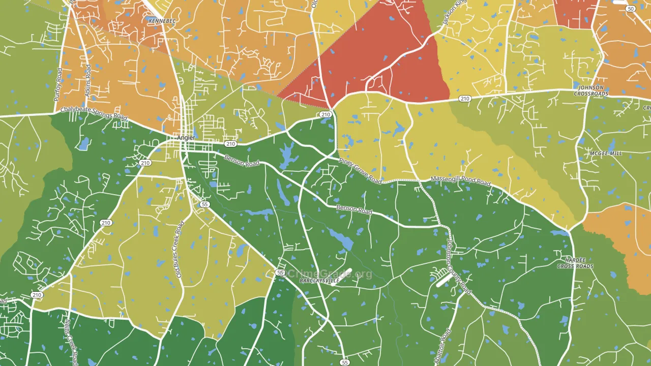 27501, NC Map of Drug-Related Crime Rates