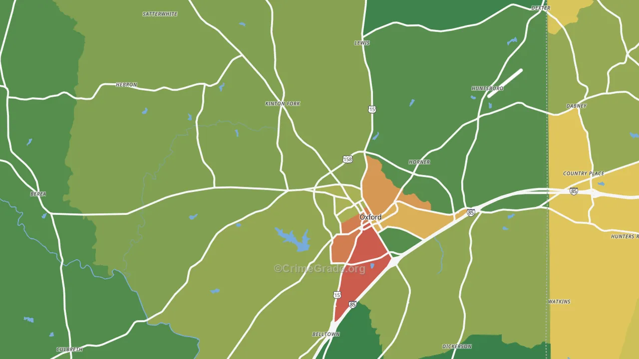 27565, NC Map of Drug-Related Crime Rates