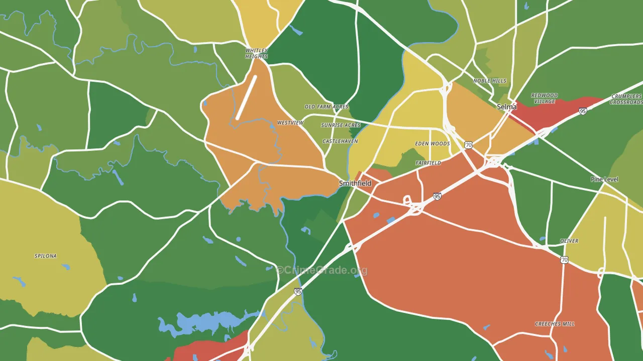 27577, NC Map of Drug-Related Crime Rates