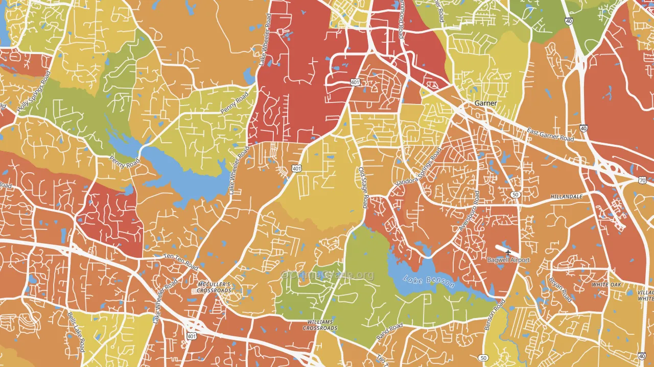 27603, NC Map of Drug-Related Crime Rates