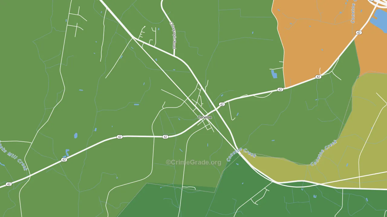 27819, NC Map of Drug-Related Crime Rates