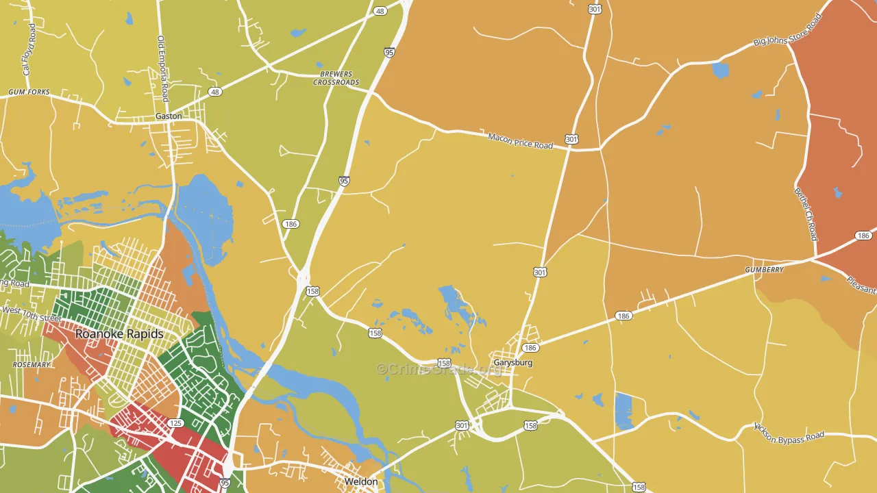 27831, NC Map of Drug-Related Crime Rates