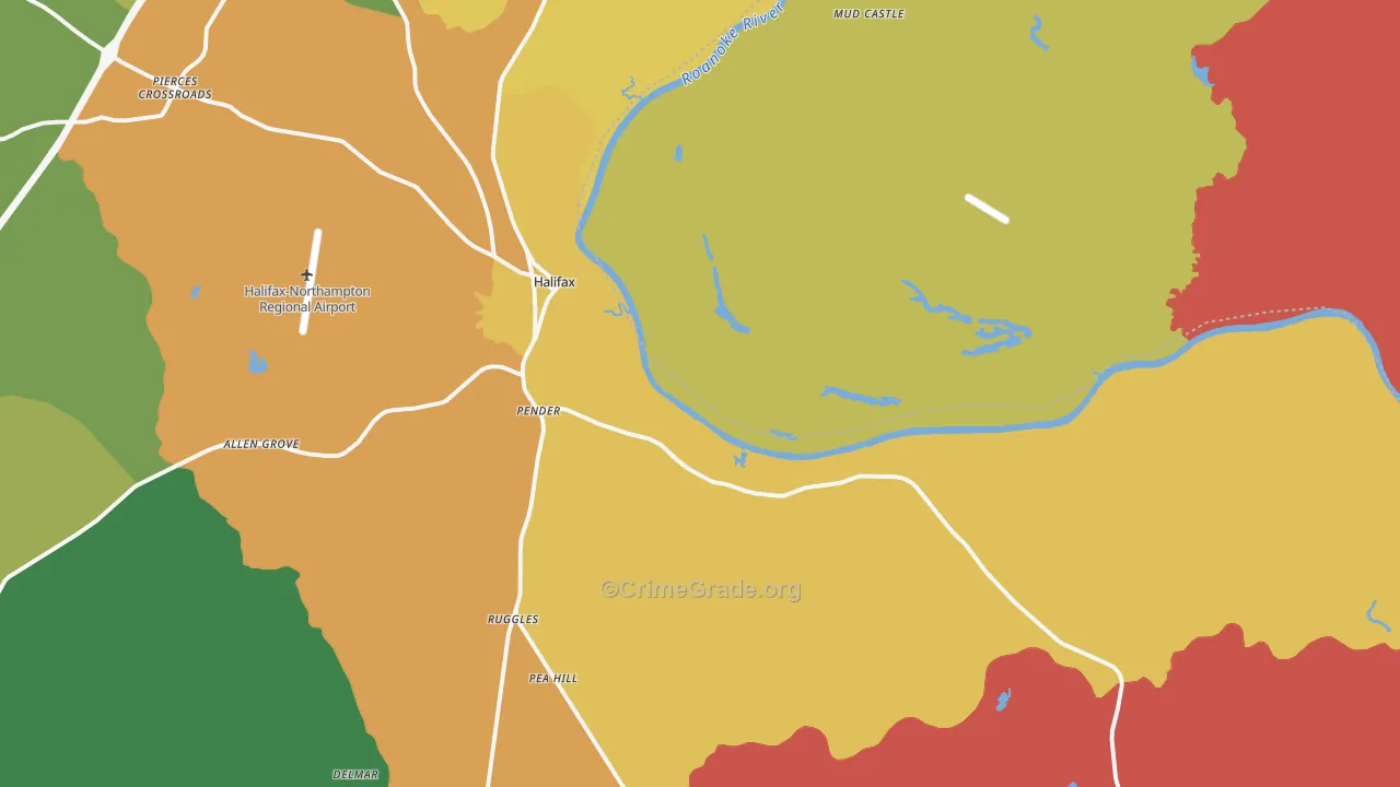 27839, NC Map of Drug-Related Crime Rates