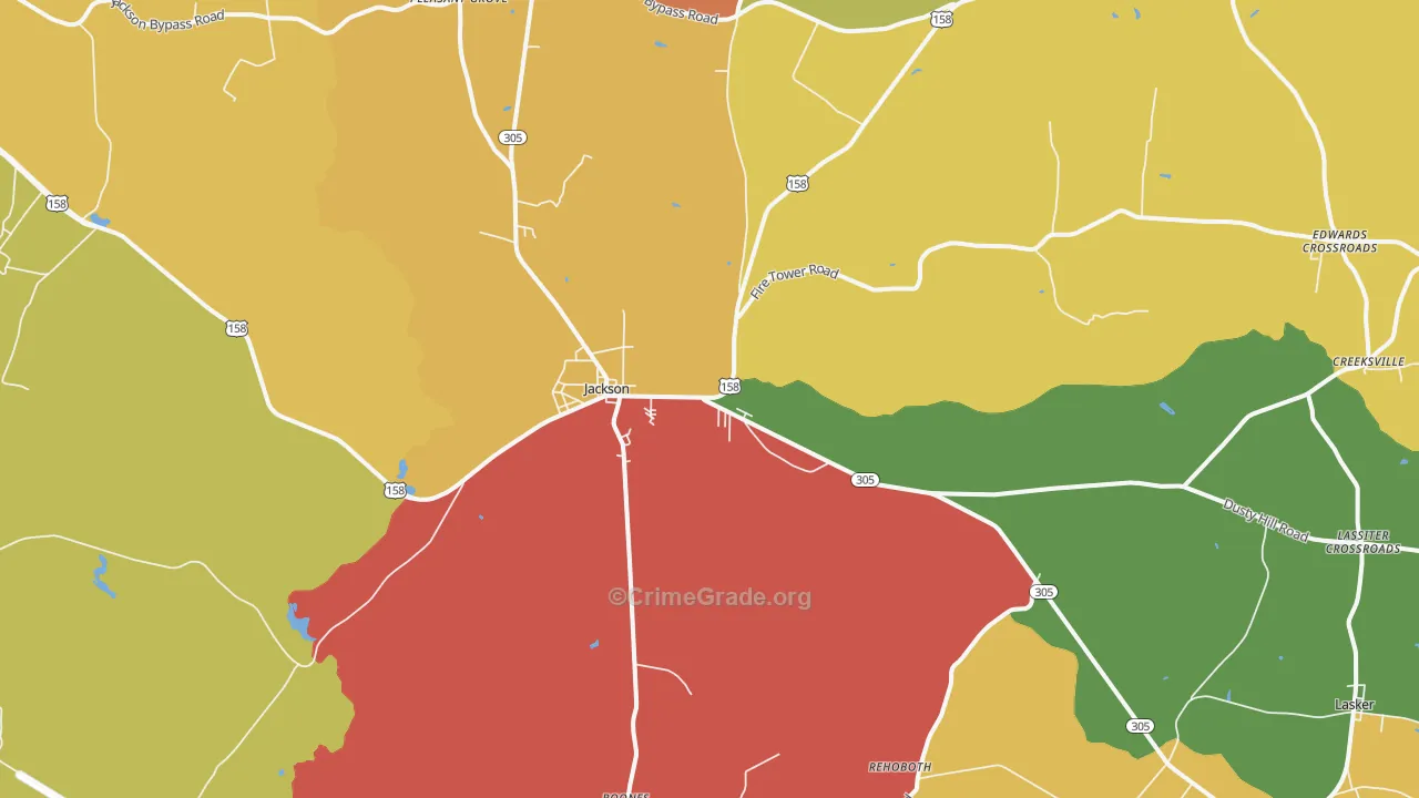27845, NC Map of Drug-Related Crime Rates