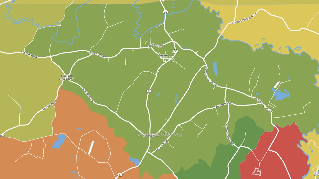 27862, NC Map of Drug-Related Crime Rates