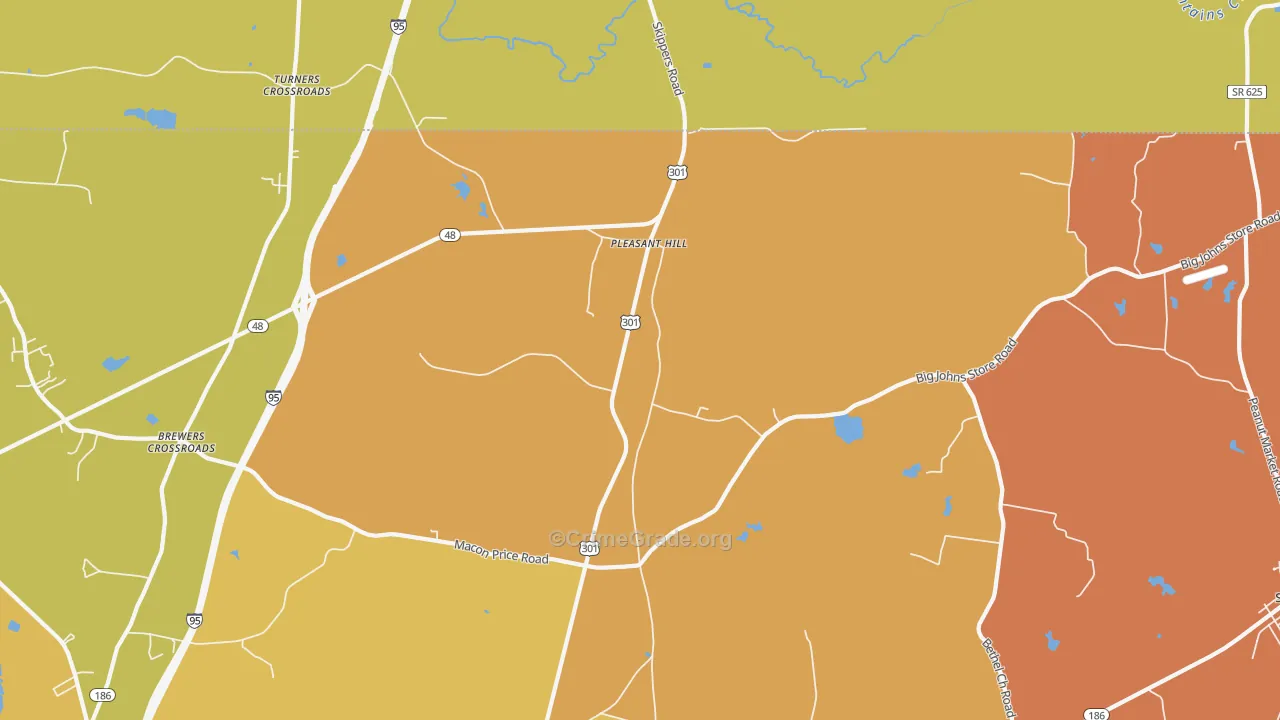 27866, NC Map of Drug-Related Crime Rates