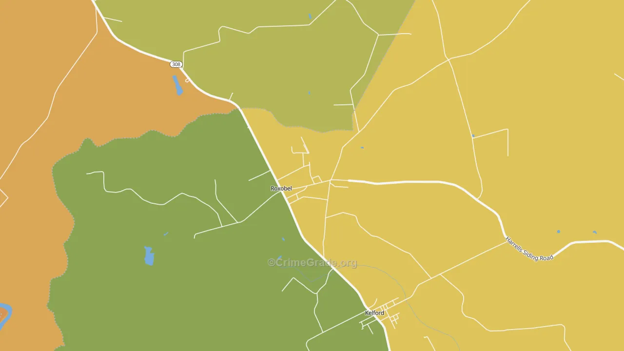 27872, NC Map of Drug-Related Crime Rates
