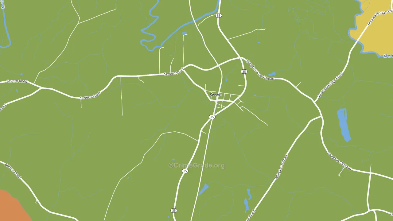 27877, NC Map of Drug-Related Crime Rates