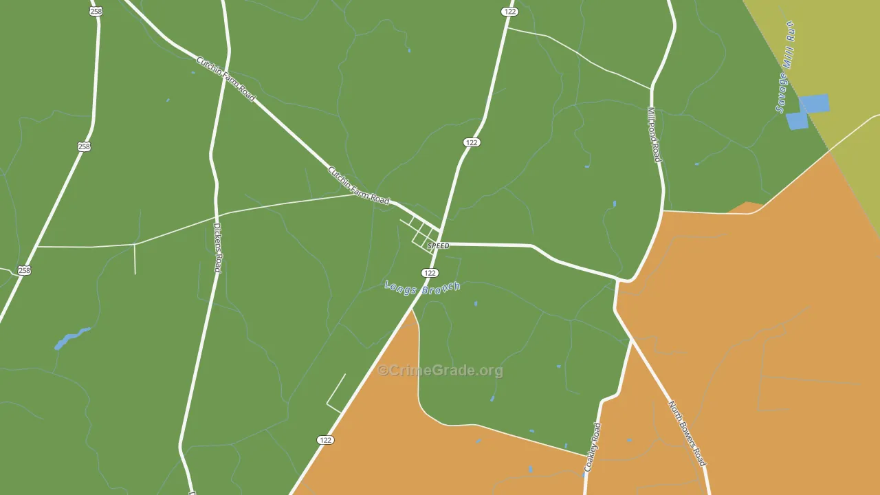 27881, NC Map of Drug-Related Crime Rates