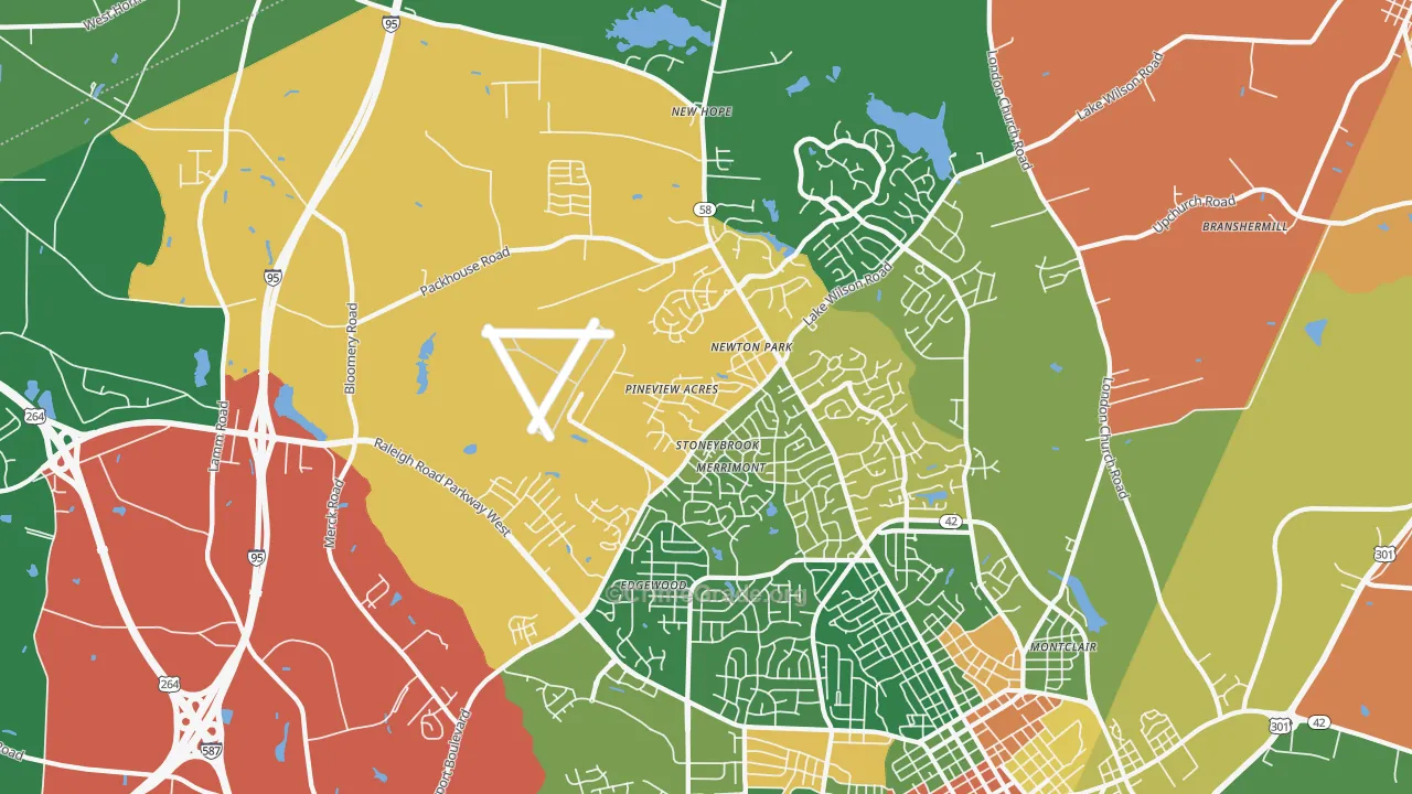 27896, NC Map of Drug-Related Crime Rates