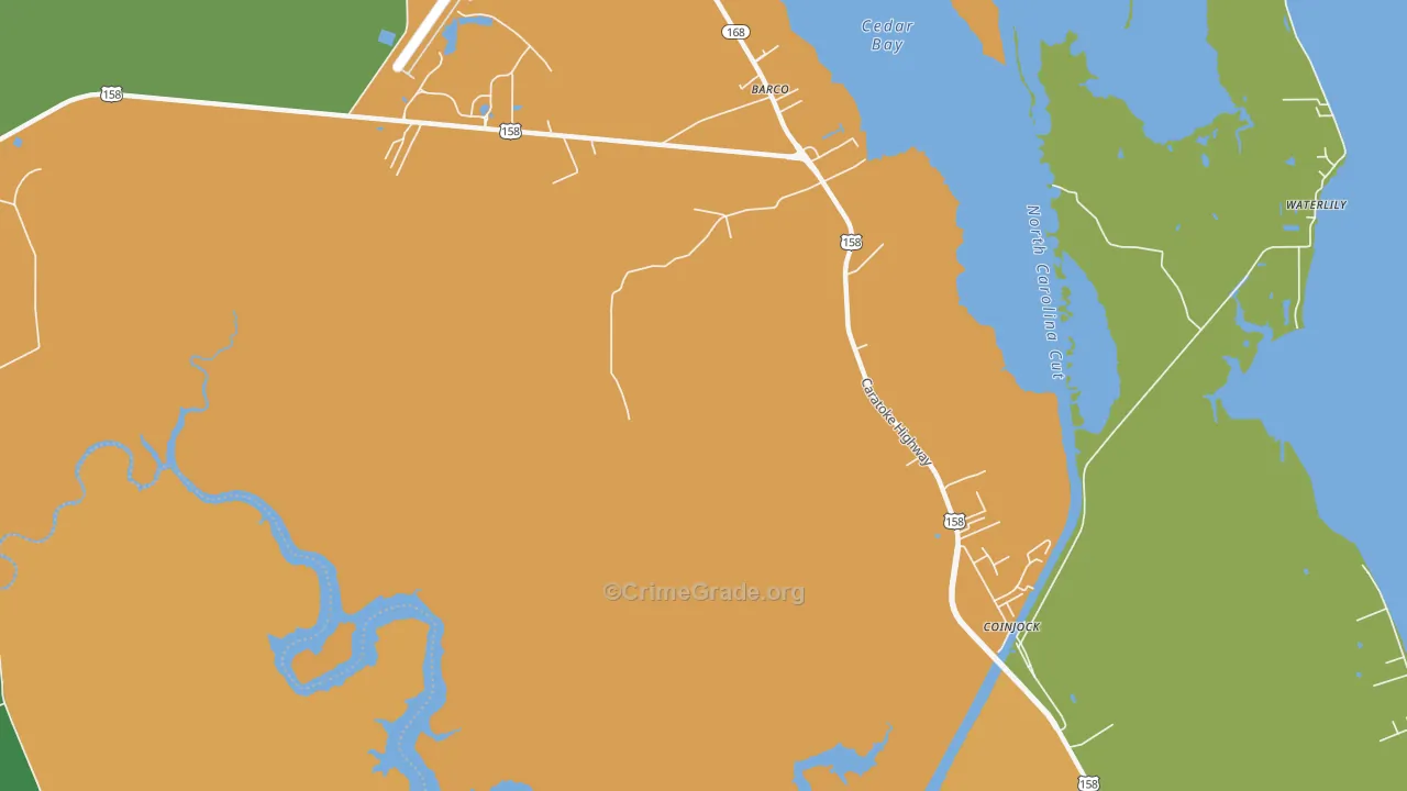 27917, NC Map of Drug-Related Crime Rates