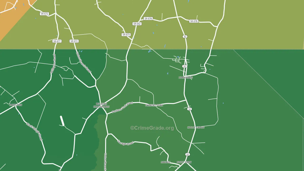 27926, NC Map of Drug-Related Crime Rates