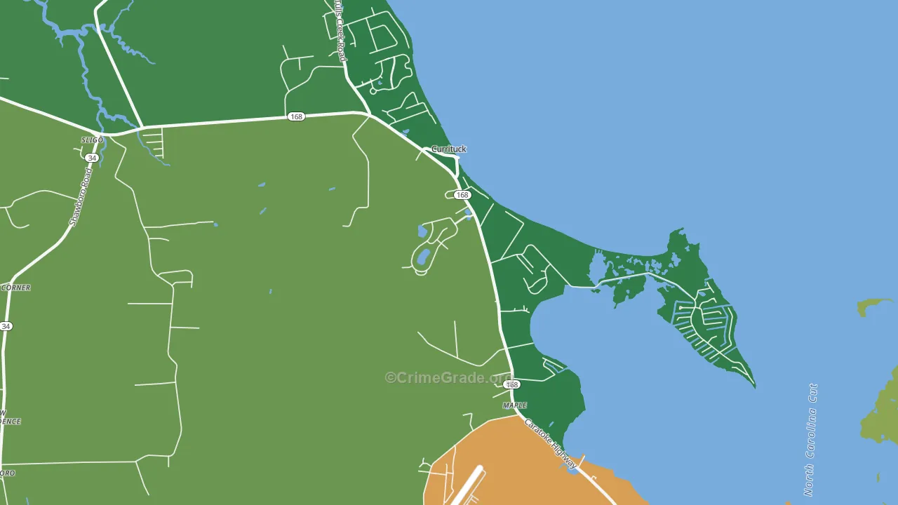 27929, NC Map of Drug-Related Crime Rates