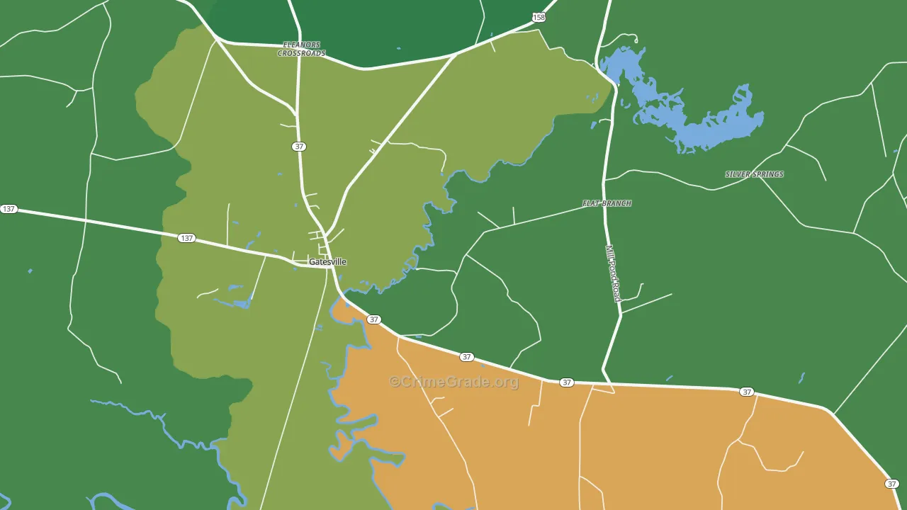 27938, NC Map of Drug-Related Crime Rates