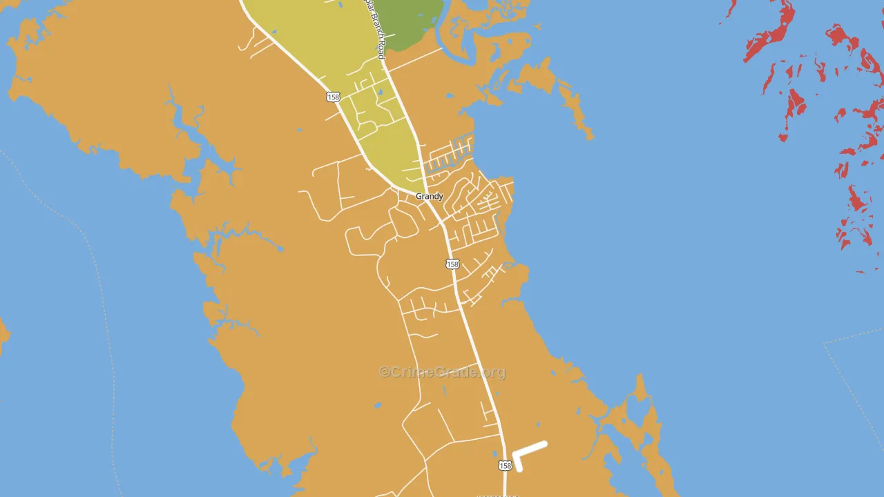 27939, NC Map of Drug-Related Crime Rates