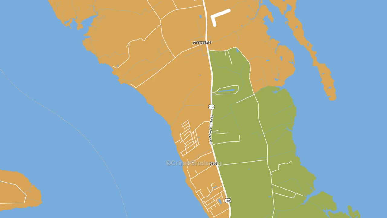27947, NC Map of Drug-Related Crime Rates