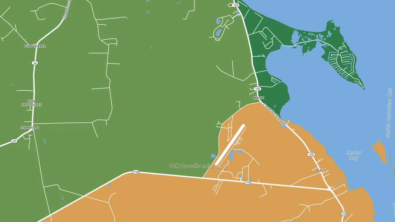 27956, NC Map of Drug-Related Crime Rates
