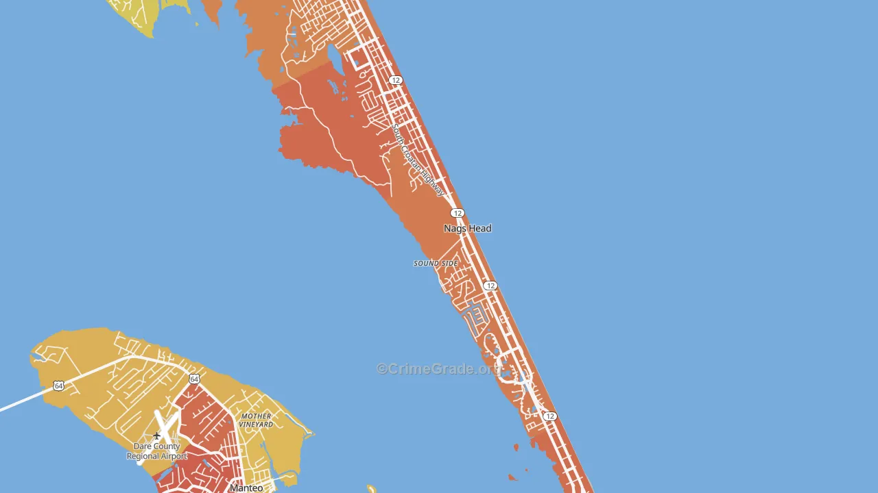27959, NC Map of Drug-Related Crime Rates