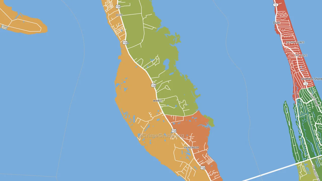 27966, NC Map of Drug-Related Crime Rates
