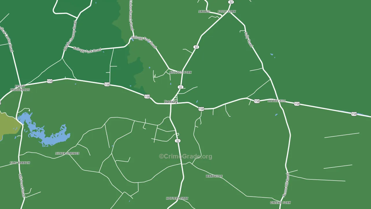 27979, NC Map of Drug-Related Crime Rates