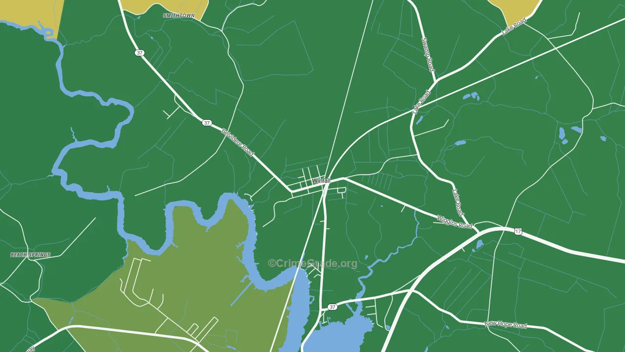 27985, NC Map of Drug-Related Crime Rates