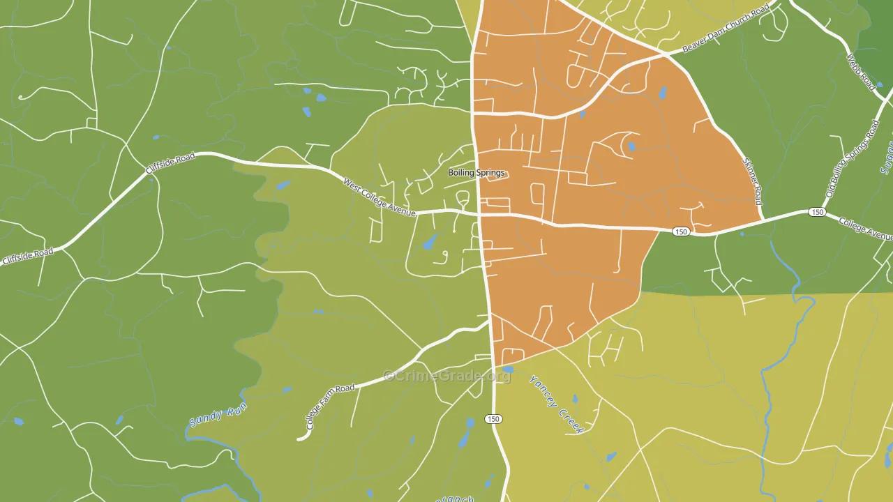 28017, NC Map of Drug-Related Crime Rates