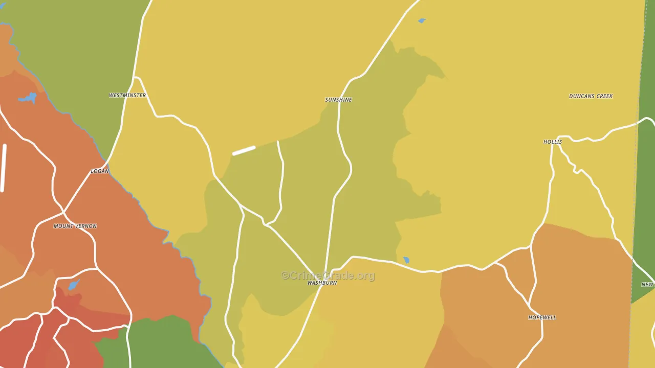 28018, NC Map of Drug-Related Crime Rates