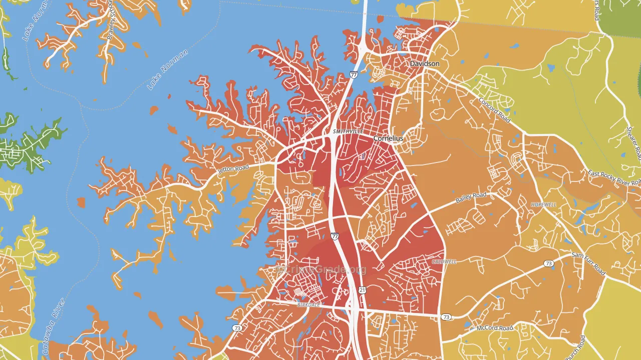 28031, NC Map of Drug-Related Crime Rates