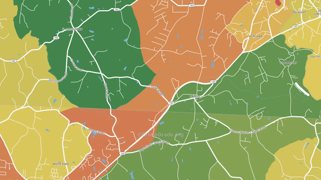 28033, NC Map of Drug-Related Crime Rates
