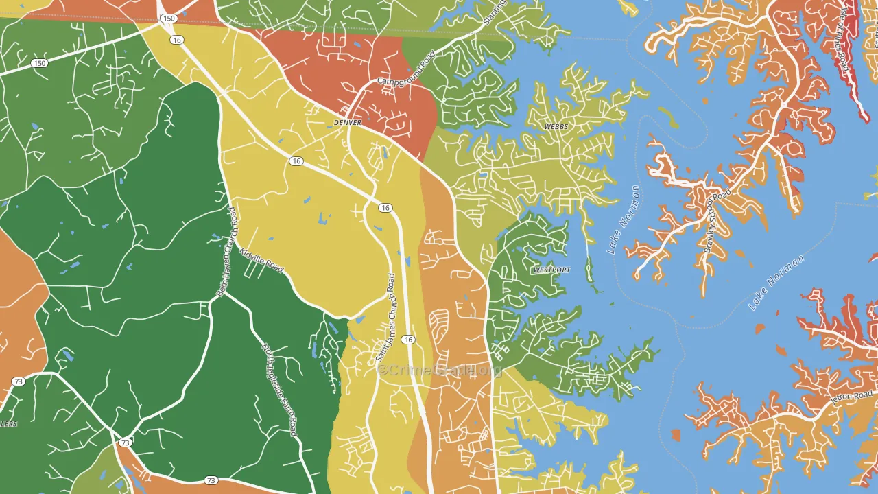28037, NC Map of Drug-Related Crime Rates