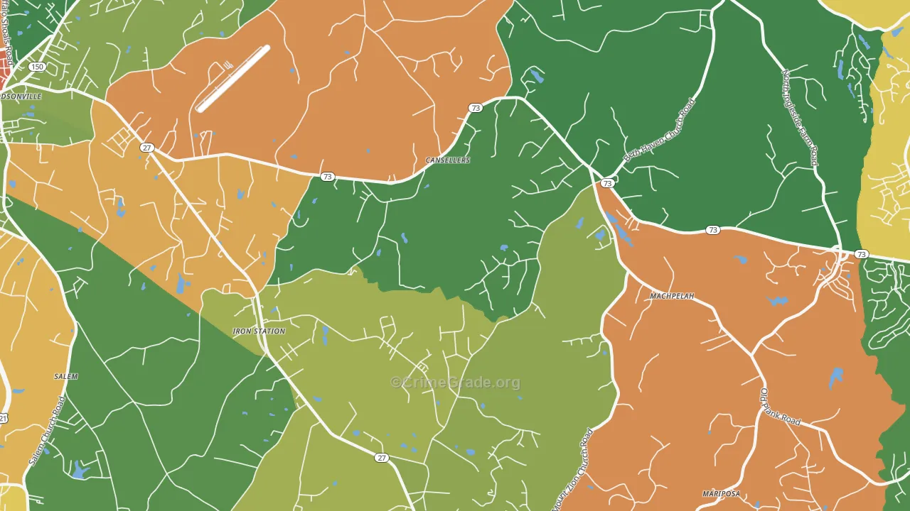 28080, NC Map of Drug-Related Crime Rates