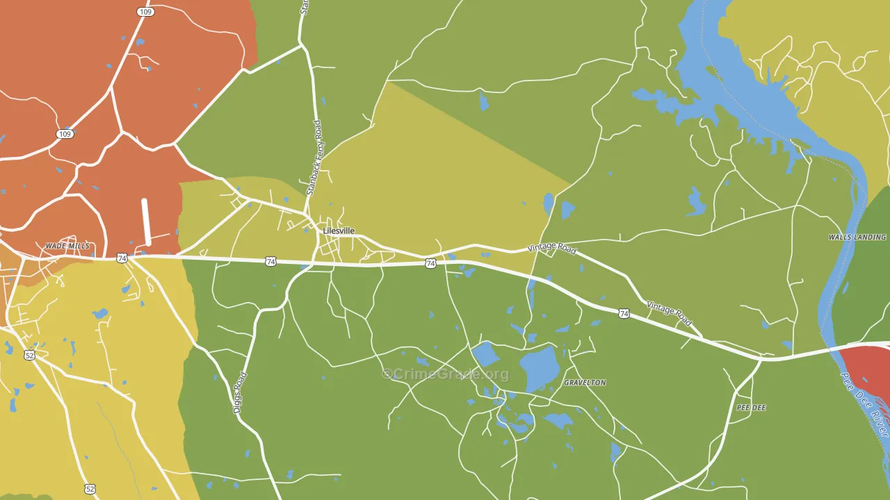 28091, NC Map of Drug-Related Crime Rates