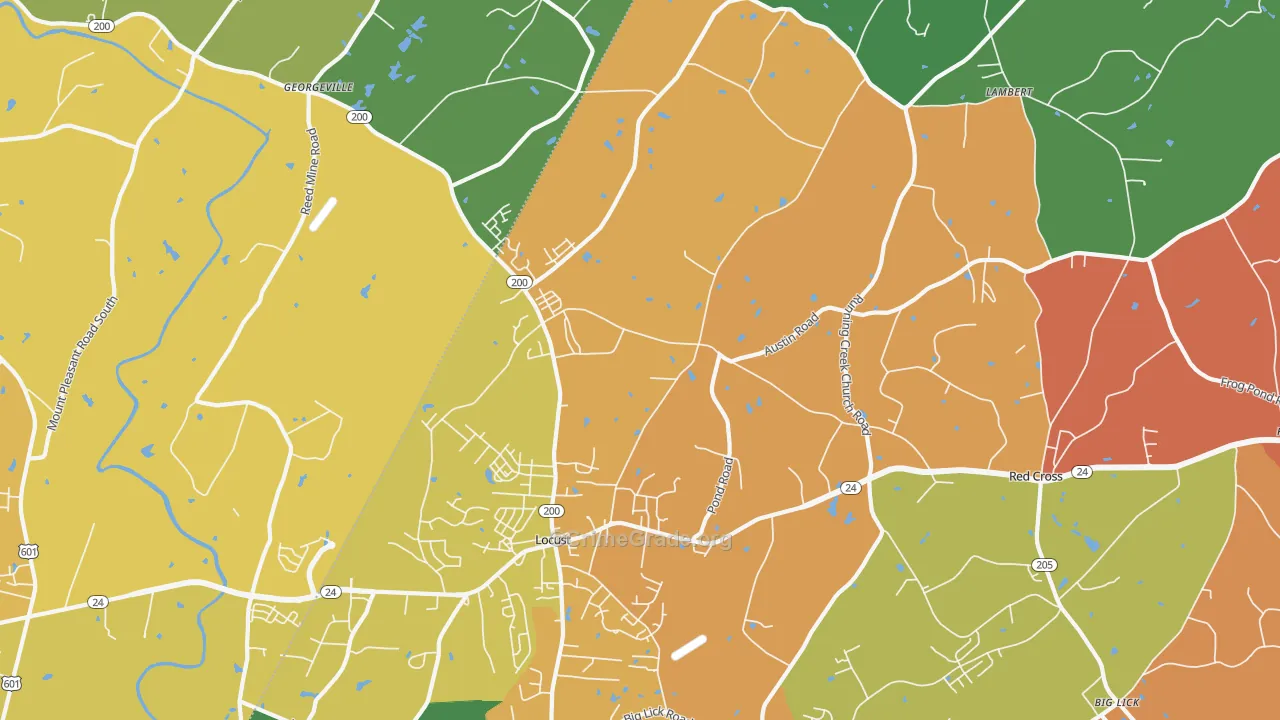 28097, NC Map of Drug-Related Crime Rates