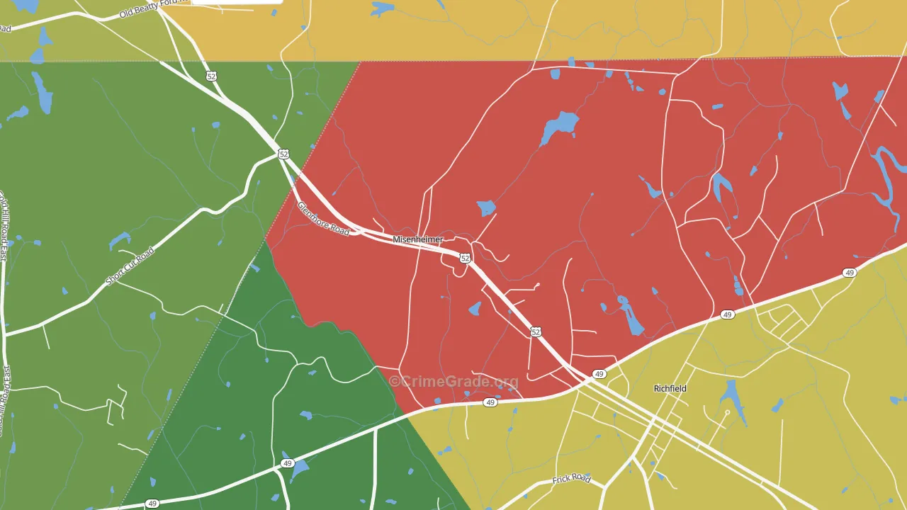 28109, NC Map of Drug-Related Crime Rates