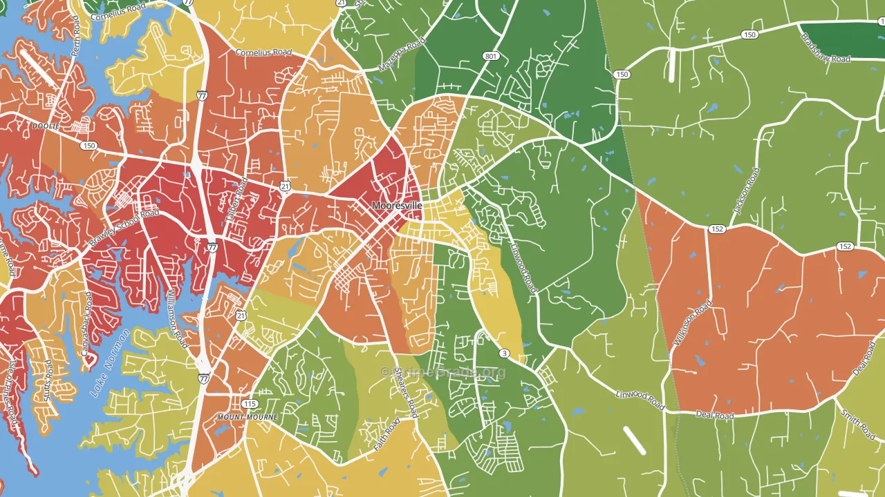 28115, NC Map of Drug-Related Crime Rates