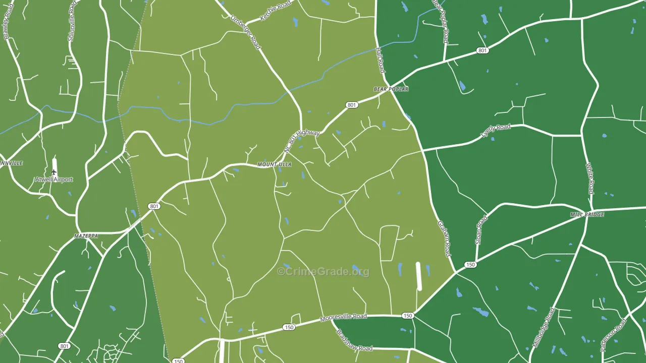 28125, NC Map of Drug-Related Crime Rates