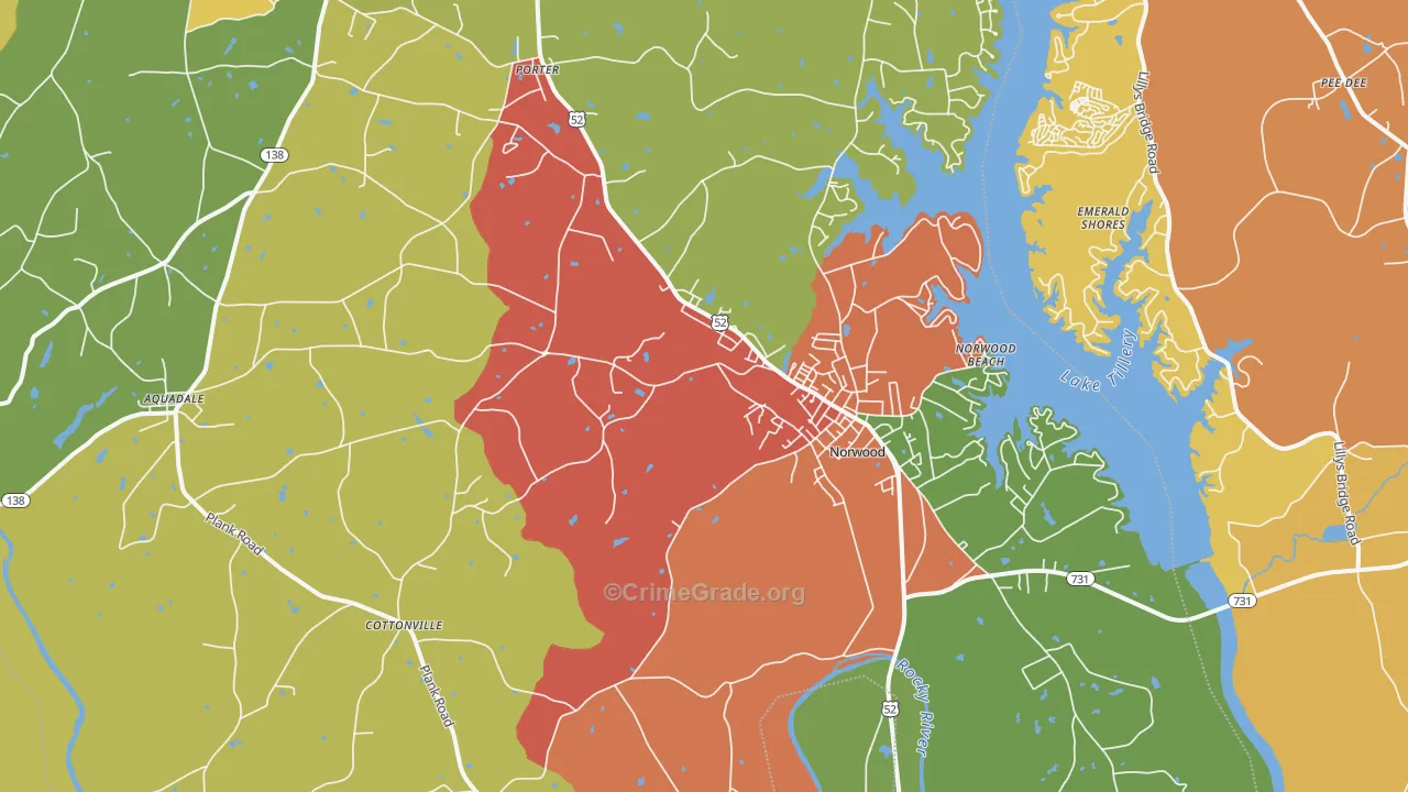 28128, NC Map of Drug-Related Crime Rates
