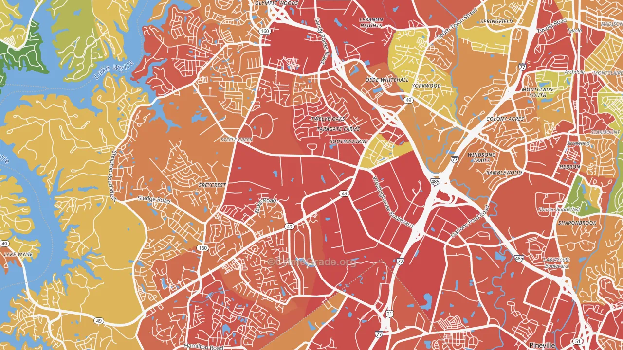 28273, NC Map of Drug-Related Crime Rates