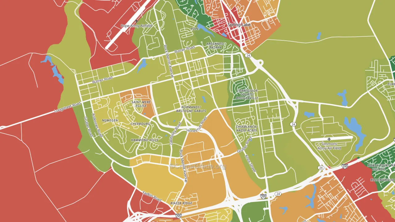 28307, NC Map of Drug-Related Crime Rates