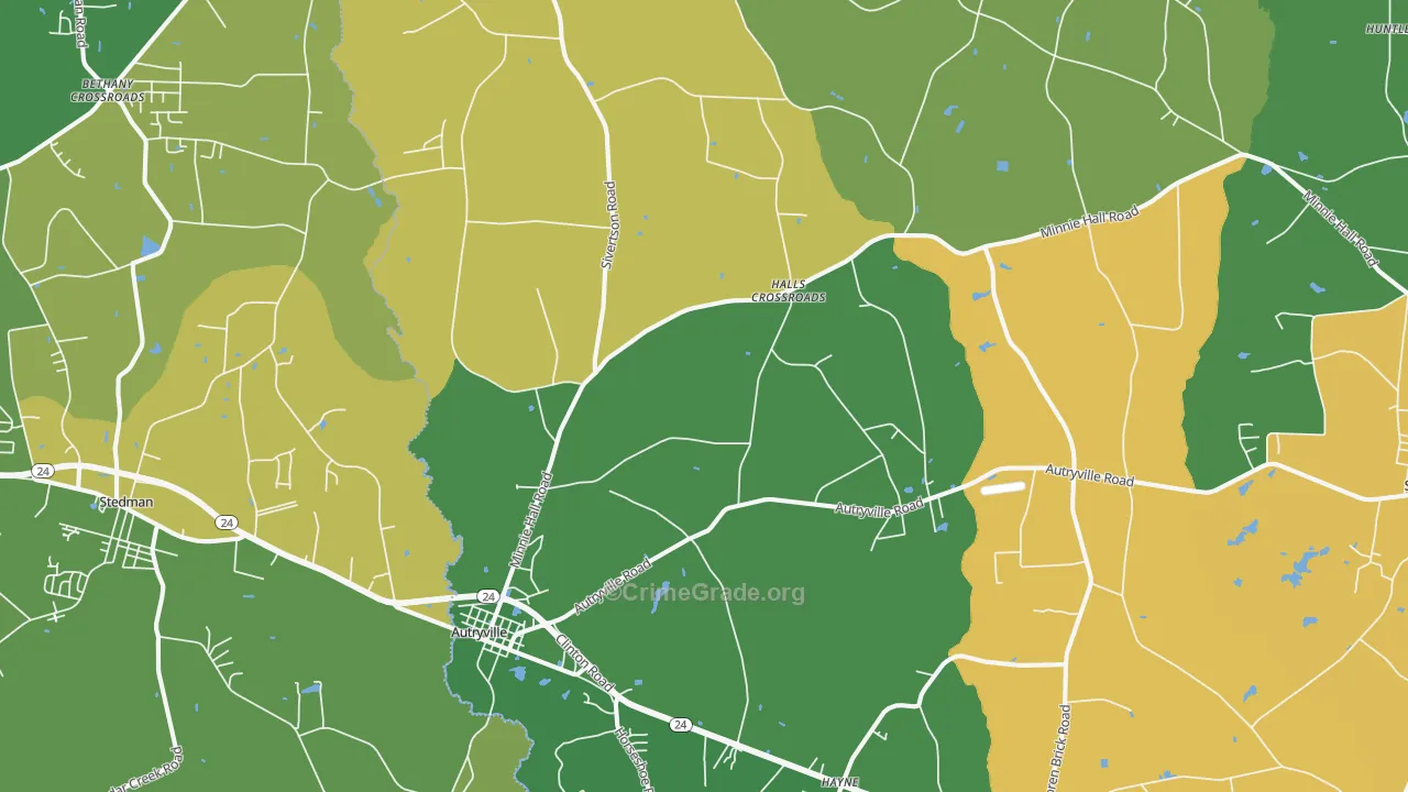 28318, NC Map of Drug-Related Crime Rates