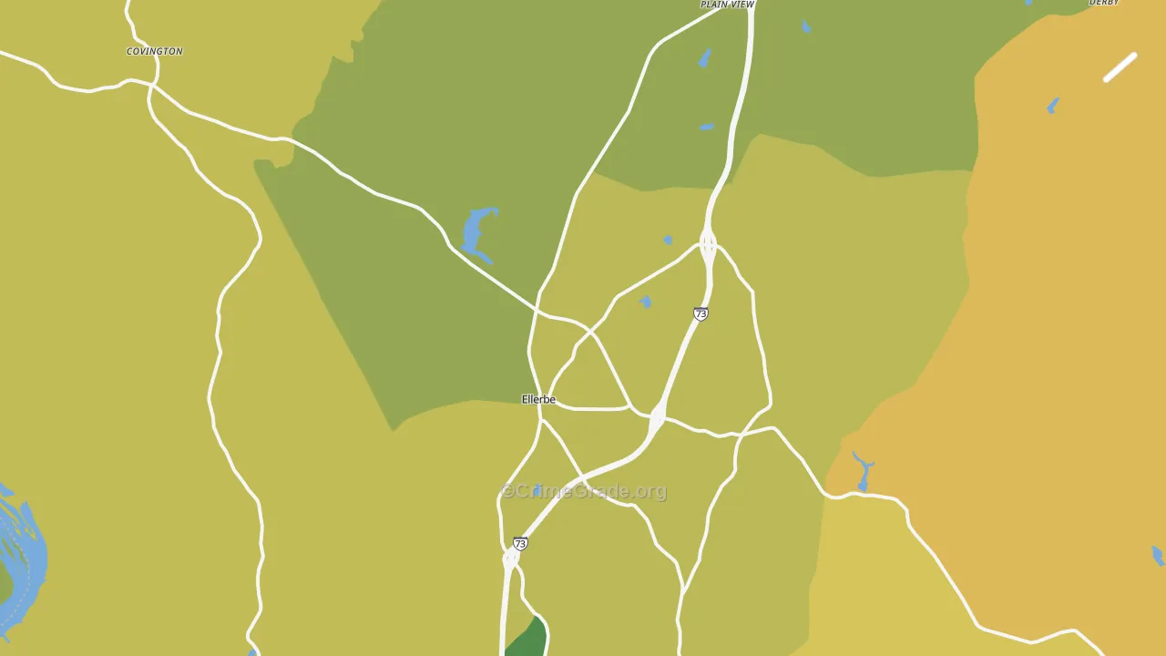 28338, NC Map of Drug-Related Crime Rates