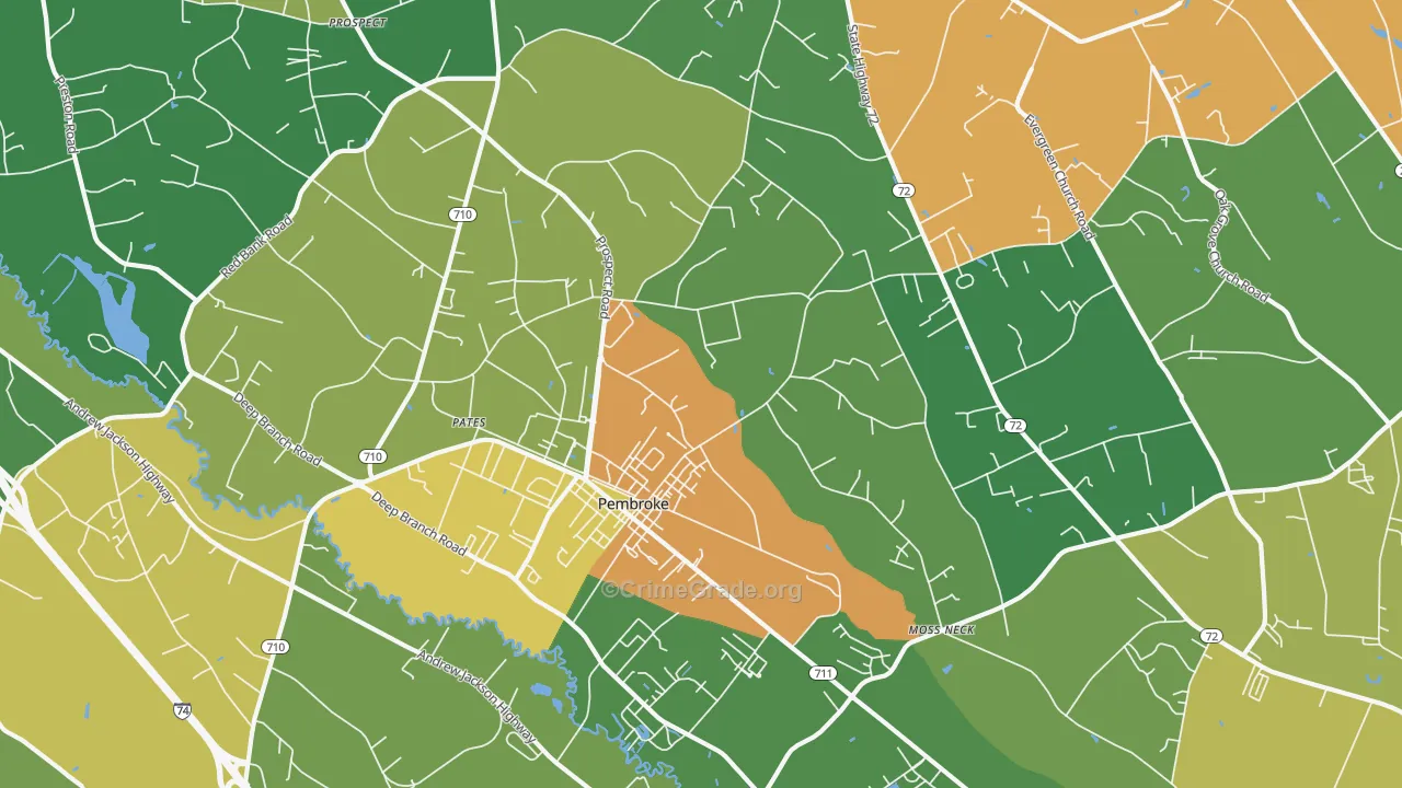 28372, NC Map of Drug-Related Crime Rates