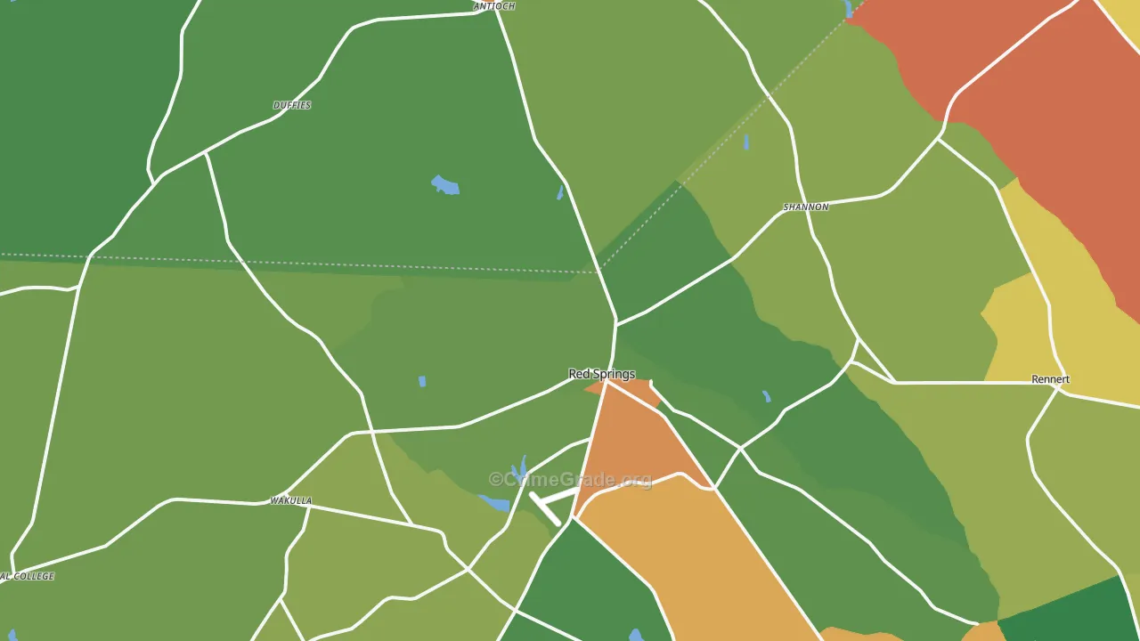 28377, NC Map of Drug-Related Crime Rates