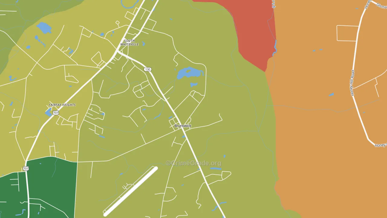 28424, NC Map of Drug-Related Crime Rates