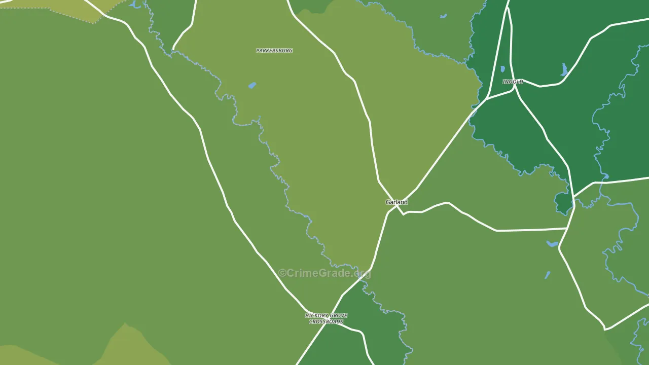 28441, NC Map of Drug-Related Crime Rates