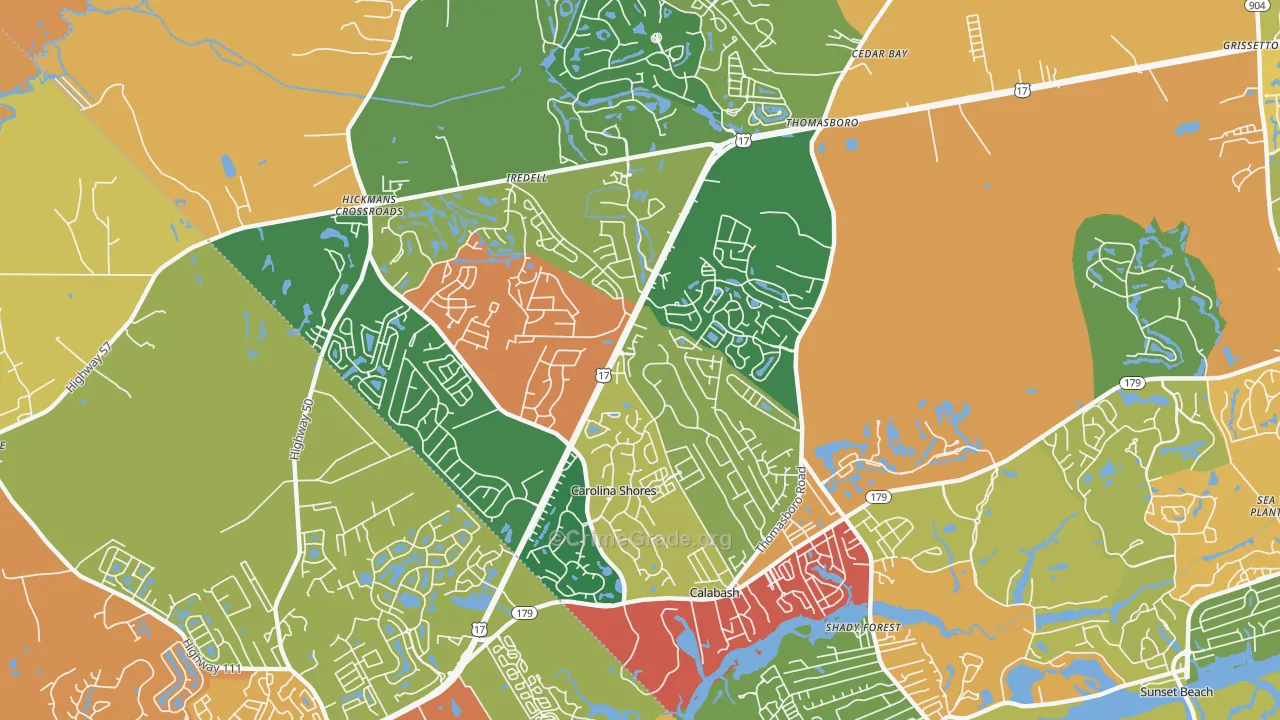 28467, NC Map of Drug-Related Crime Rates
