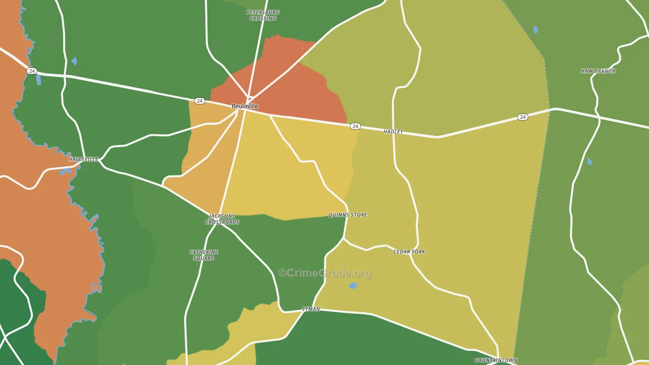 28518, NC Map of Drug-Related Crime Rates